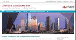 Desktop Screenshot of cushmanwakefieldhouston.com