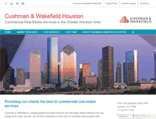 Tablet Screenshot of cushmanwakefieldhouston.com